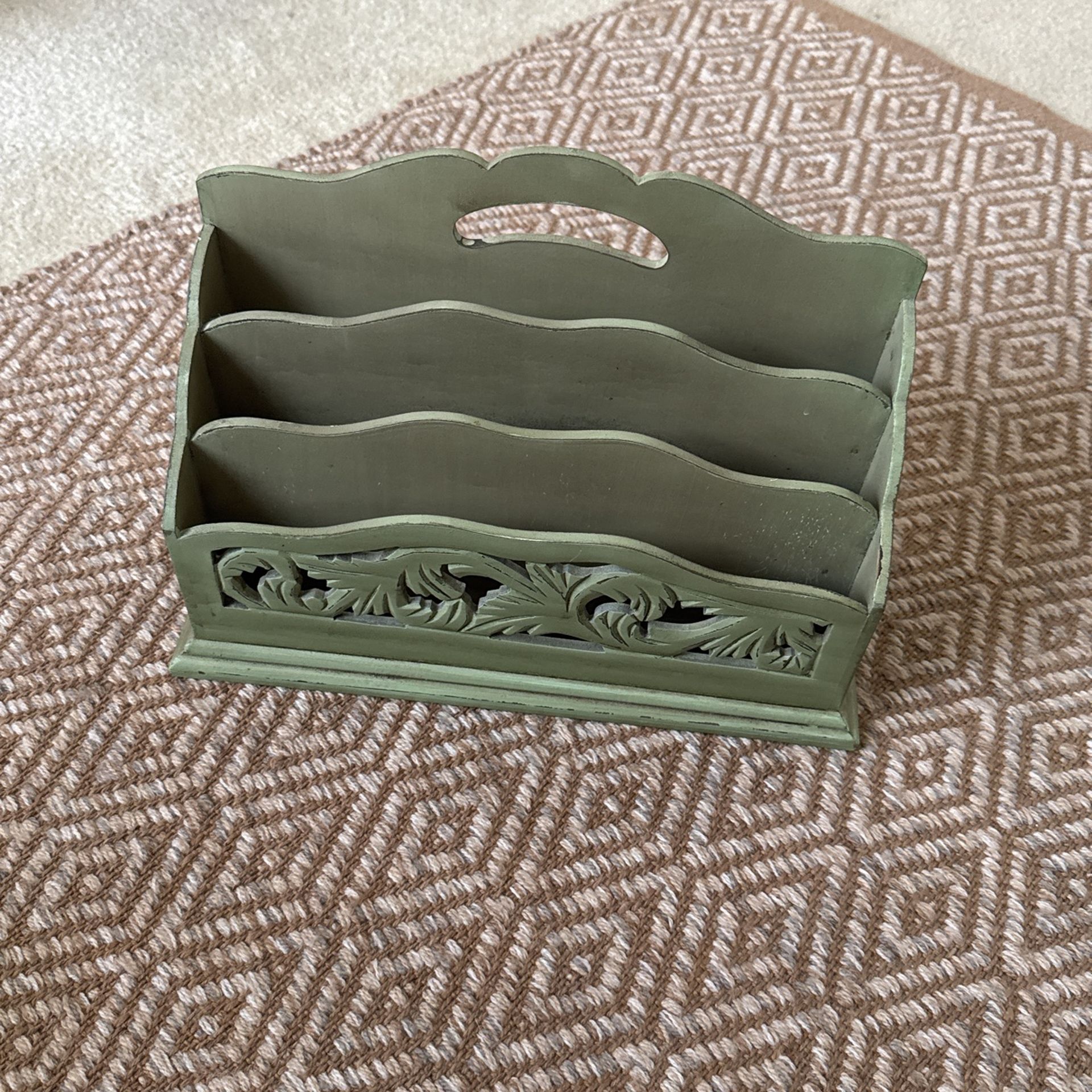 Green Countertop Storage Rack