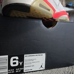 Retro Jordan 6 Infrared White