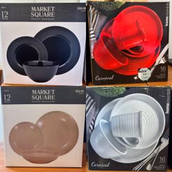 Dinnerware Set, Set Of 12 And 16, Dish Set, Plate Set