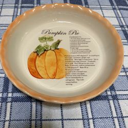 Pumpkin Pie Recipe Series Pie Plate
