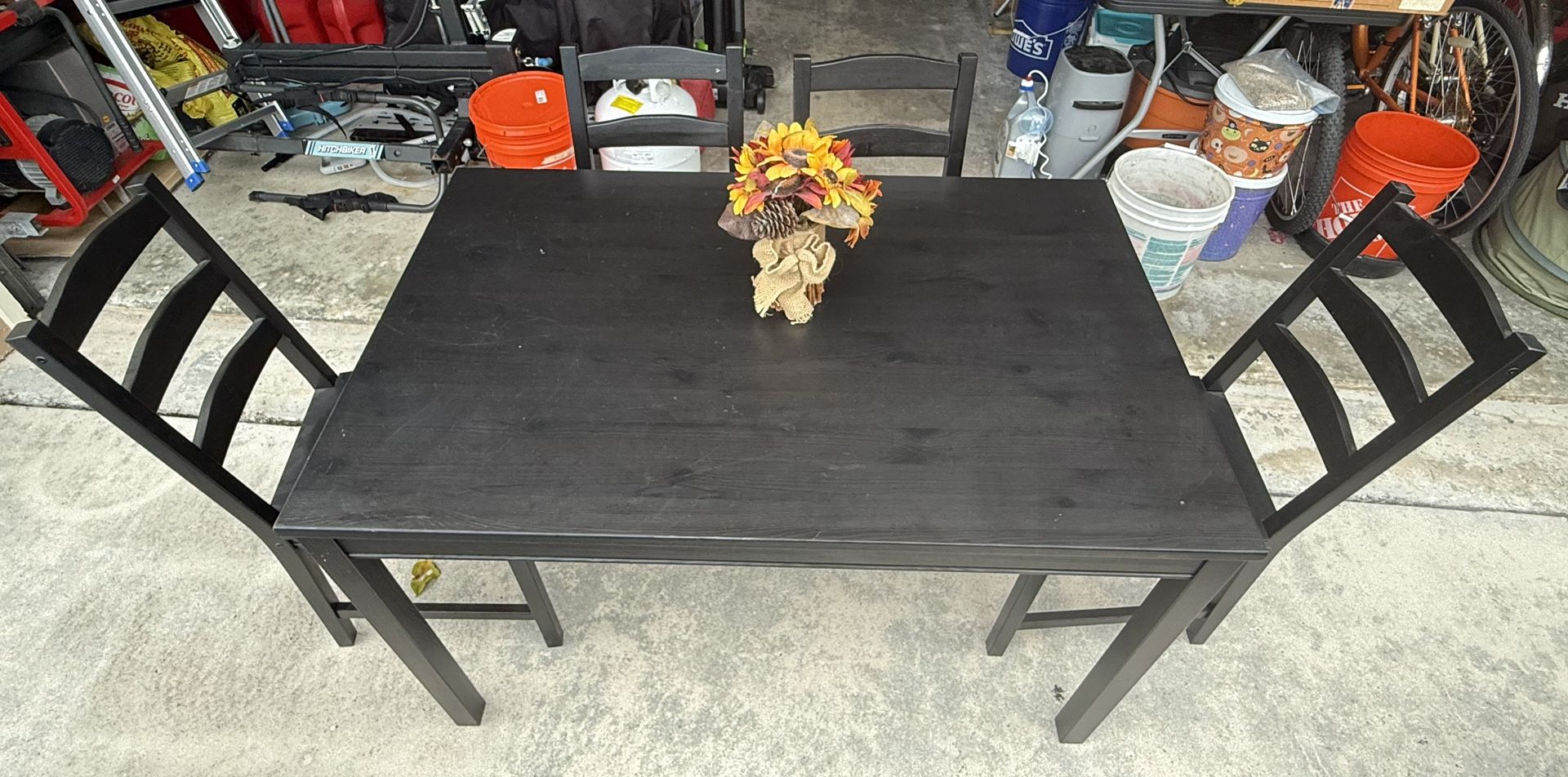 Dining Table and chairs-(Ikea)