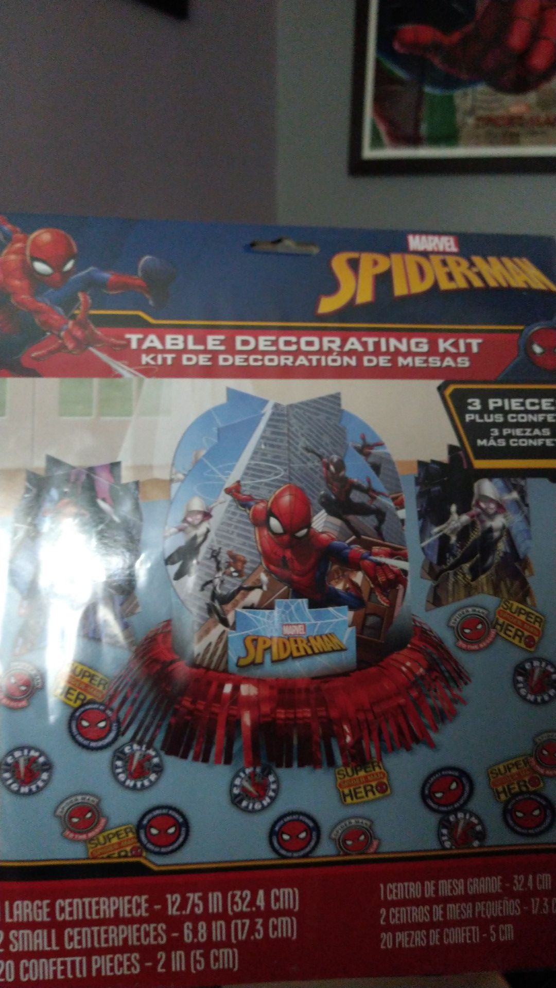 Spiderman table decoration kit