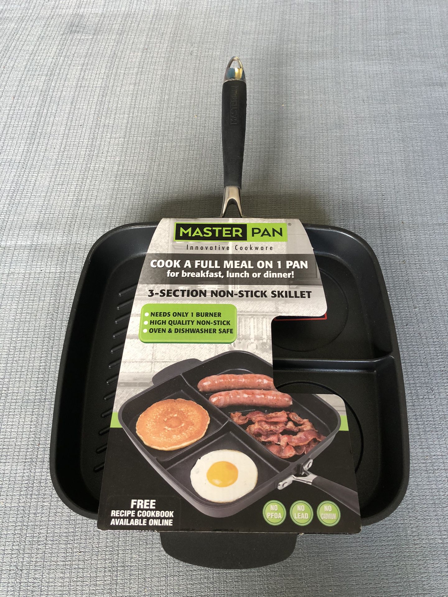 Master Pan 3-Section Non-Stick Skillet