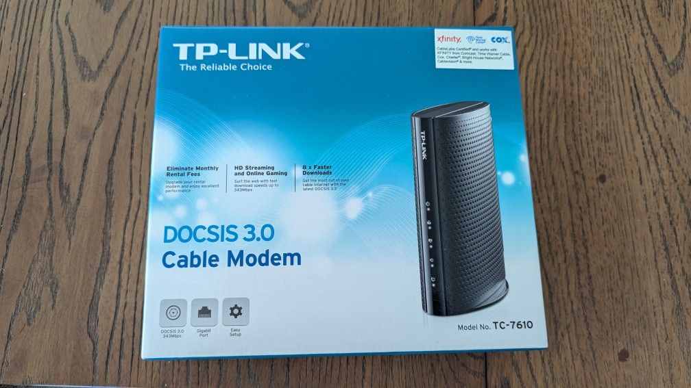 TP-link DOCSIS 3.0 Cable Modem Brand New