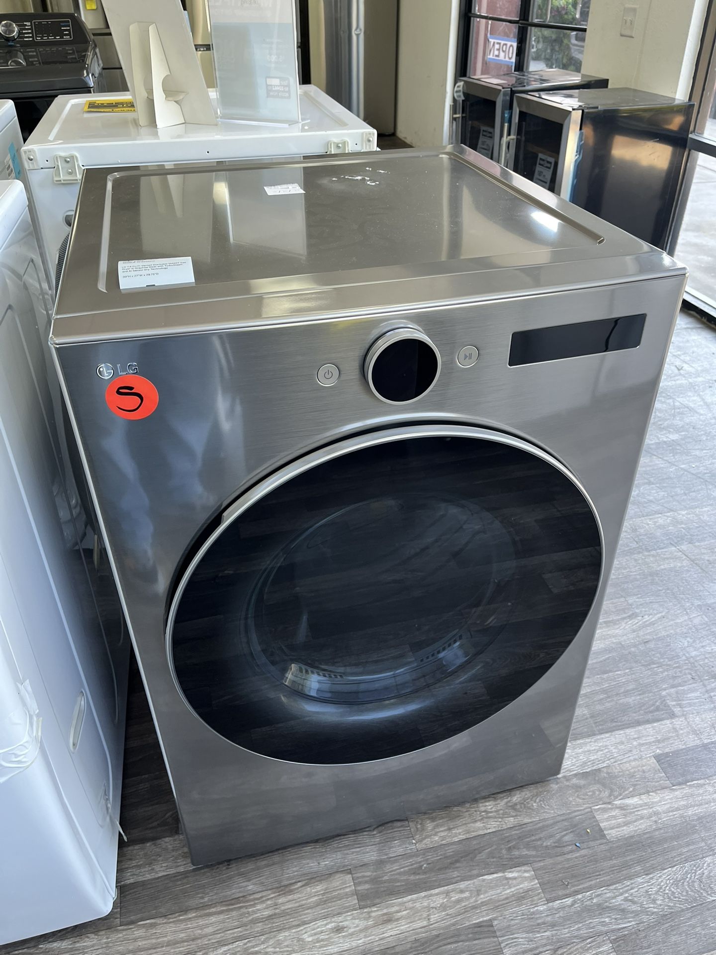 $699 LG Gas Dryer, TurboSteam, Sensor Dry, Open Box, One Yr Warranty