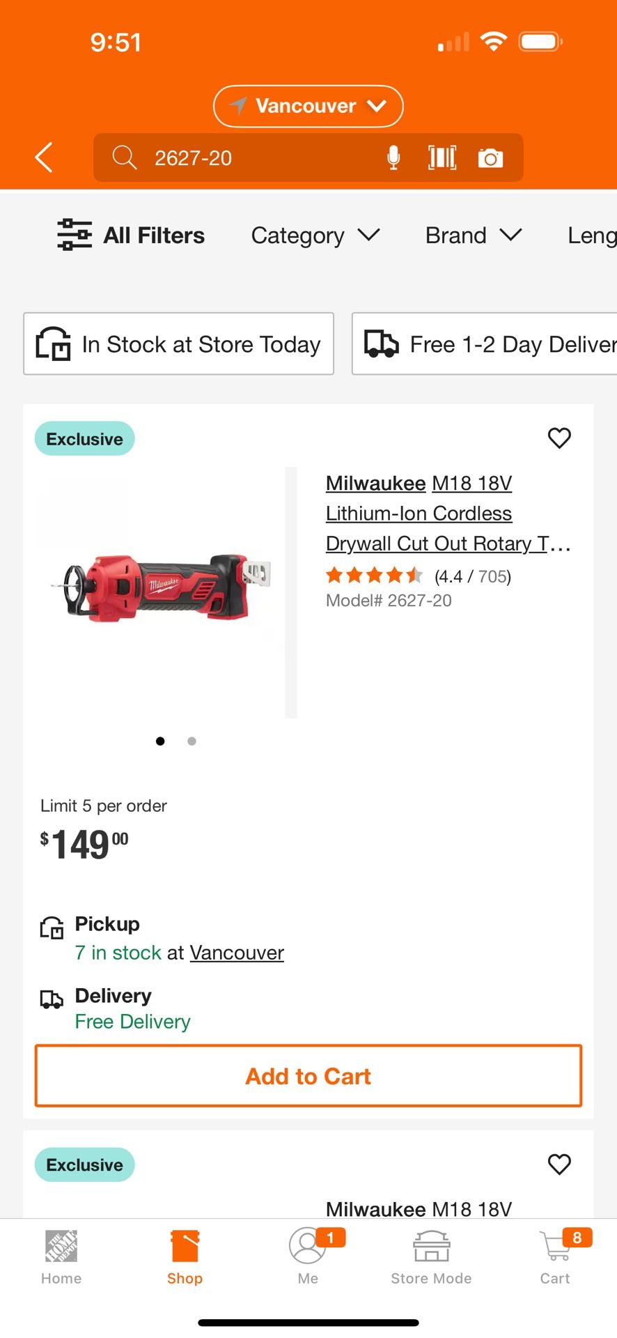 Milwaukee M18 18V Lithium-Ion Cordless Drywall Cut Out Rotary Tool (Tool-Only)