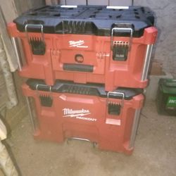 Two Packout Boxes + 1 Hardware Box