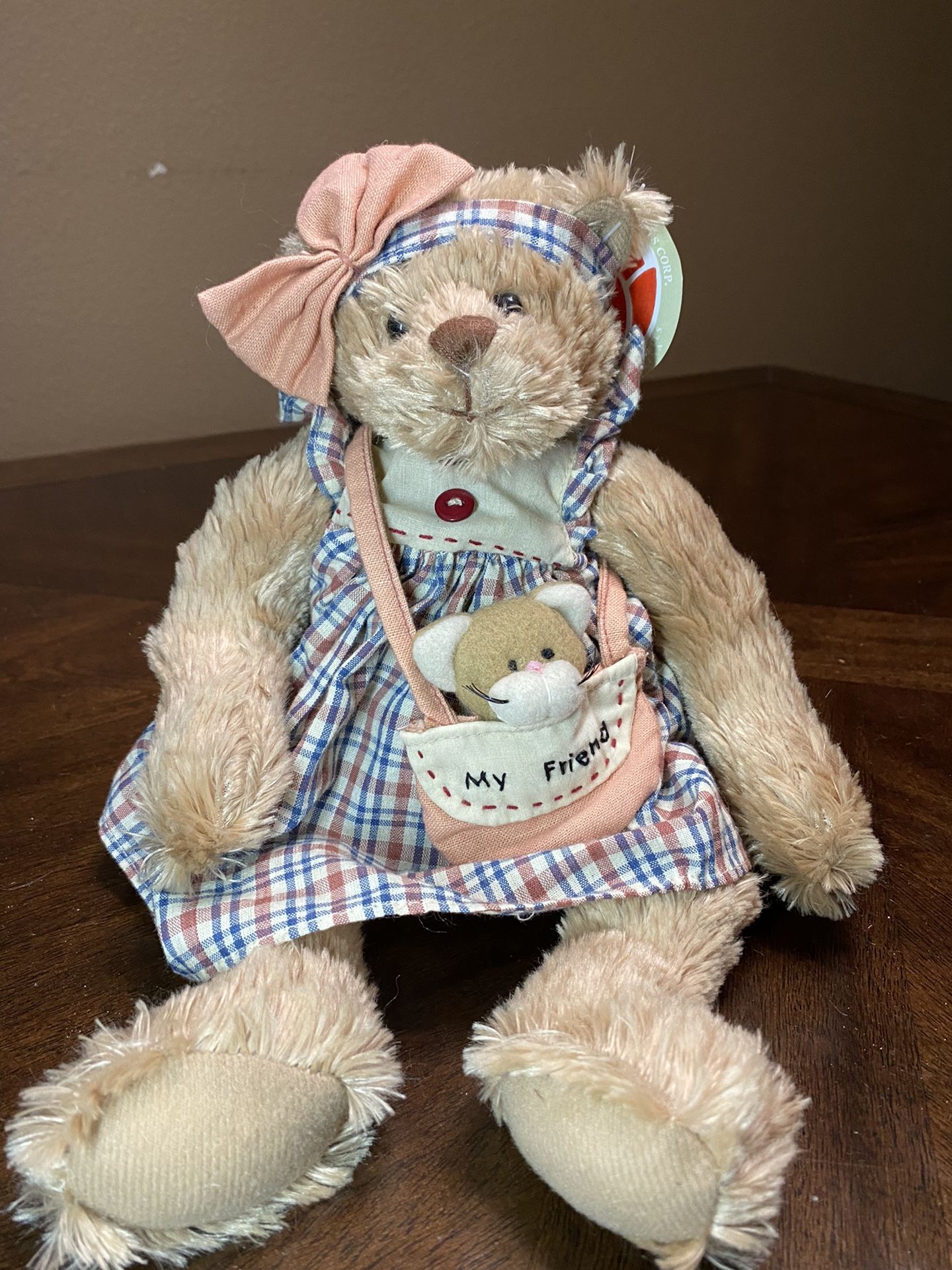 Delton Products Corp Fine Collectable Teddy Bear