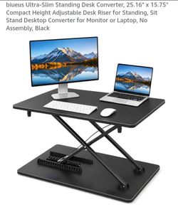 FREE  25.16" x 15.75" Compact Height Adjustable Desk Riser SMALL CRACK