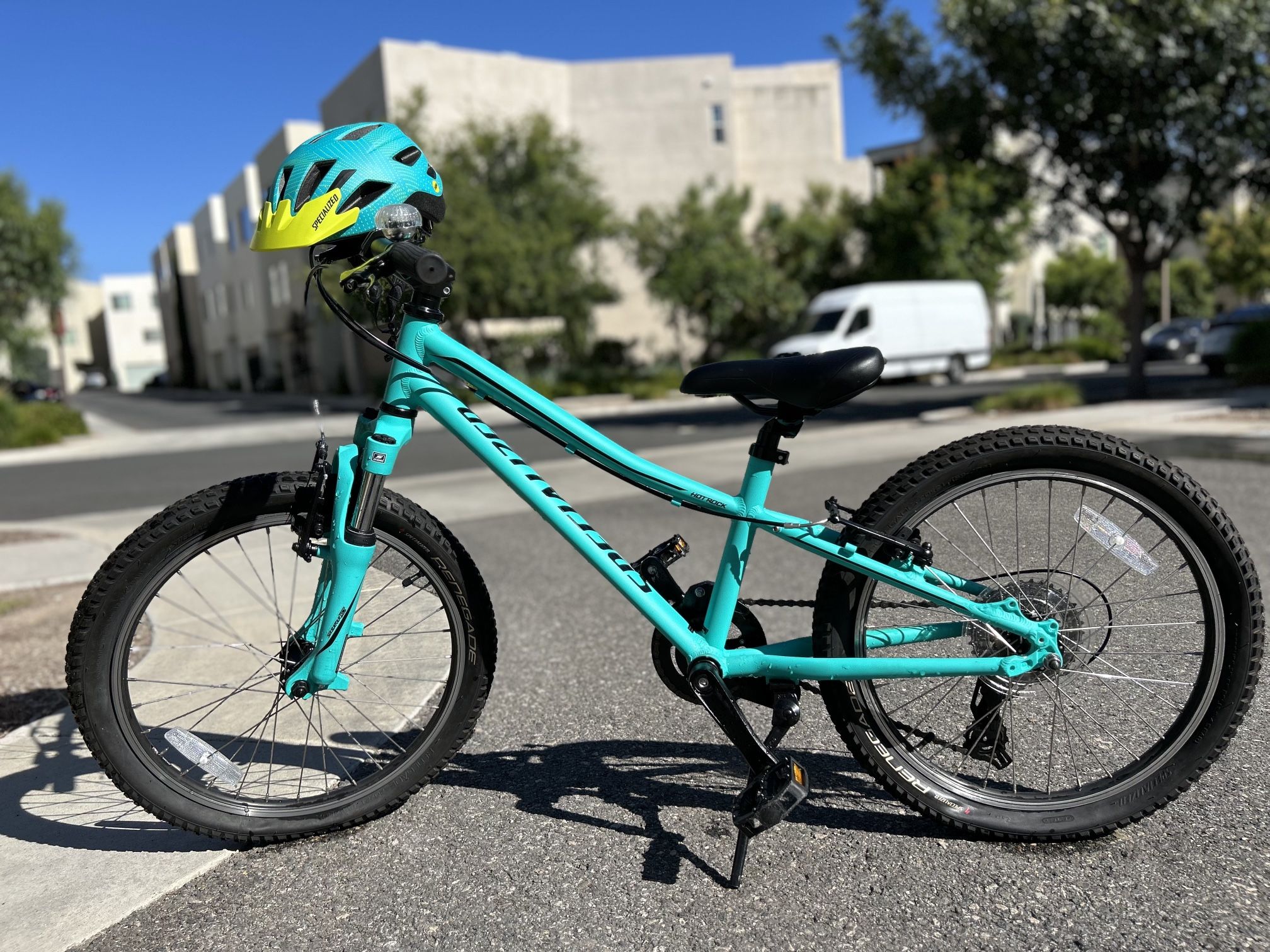 Kids Specialized HotRock Bike And Helmet 