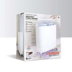 Sharper Image SpaStudio Towel Warmer, Heated Comfort + Aromatherapy Brand New In box 