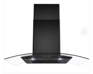 30” Range Hood Black