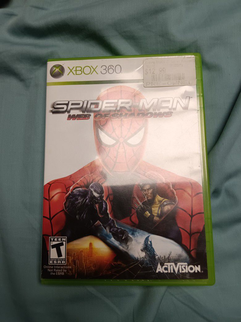 Spiderman Web Of Shadows Xbox 360 