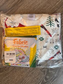 Hanna Andersson Holiday Color-In Pajamas with Fabric Markers