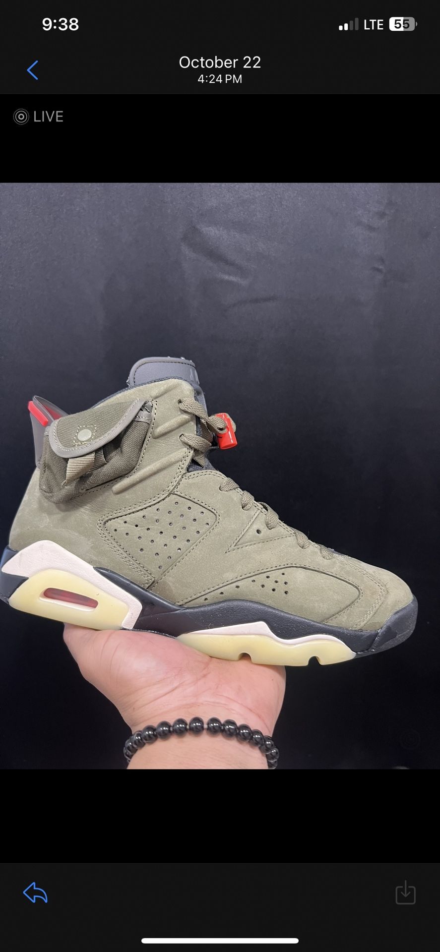 Jordan 6 Travis Scott Jordan 1 Mocha Size 9