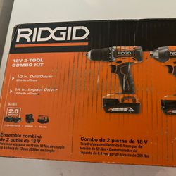 Rigid 18v 2 Tool Combo Kit 