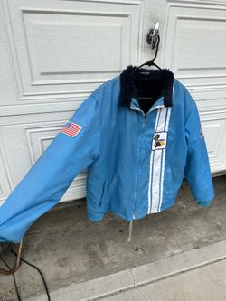 Vintage Ford Racing Jacket Cobra USA Nylon Race Stripe Jackets