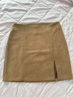 Suede Mini Skirt