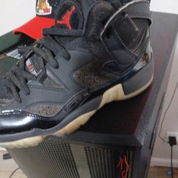 Air Jordan Xiv Black Red White 8.5