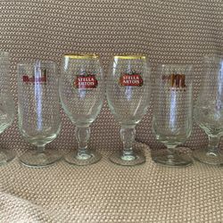 Beer Glasses New Each 5