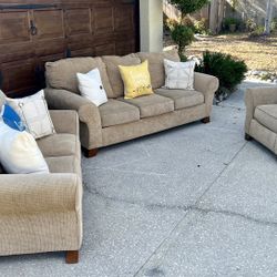 Sofa, Loveseat & Chair Set