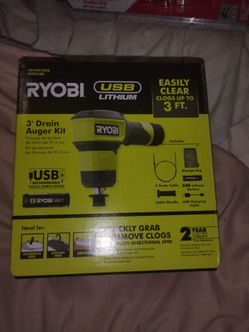 Ryobi drain auger kit