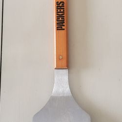 The Sportula - Stainless Steel Grill Spatula & Bottle Opener - Green Bay Packers