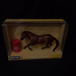 Breyer #477 Scamper Barrel Racer With NBHA Barrel