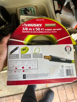Husky 3/8 in x 50 ft Hybrid Air Hose
