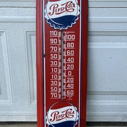 Vintage Pepsi Cola Thermometer 