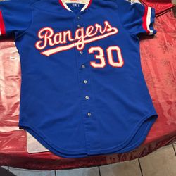 (SUPER RARE) Texas Rangers 1984 Game/Player Used Jersey 