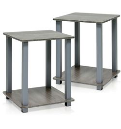 Brand new, End Table, French Oak Grey/Grey