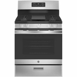GE Stainless Steel Gas Range 5 Burner Stove