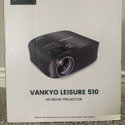Bankyo Leisure 510 HD Movie Projector, Video Projector  With 230” Projection Size, LCD Support 1080P 