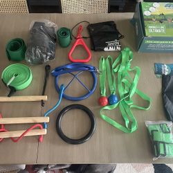 BRAND NEW ninja Warrior Obstacle Course Monkey Line - 65’ 
