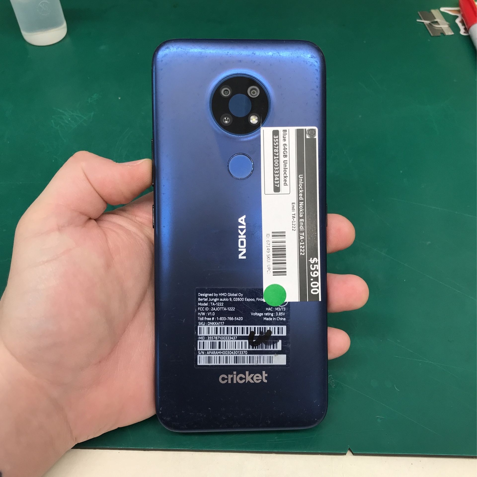 Unlocked Nokia Endi TA 1222 Smartphone, 64gb, Blue