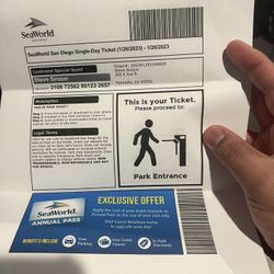 Two Sea Work Tickets For This Thursday 
