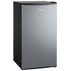 Midea Single Door Compact Refrigerator, 3.3 cu ft, Stainless Steel $99.99