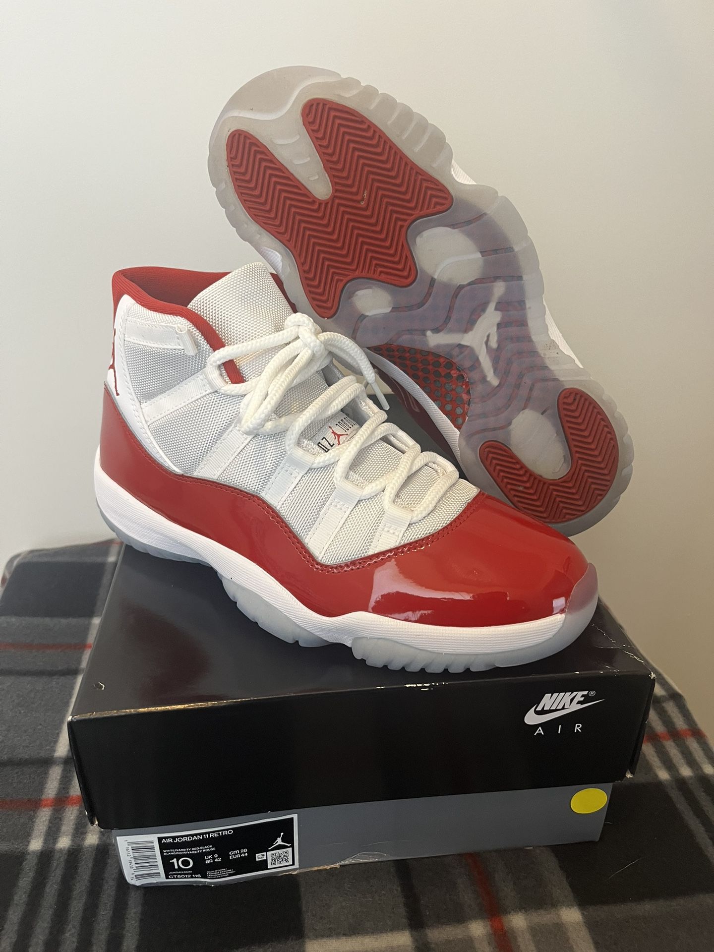 Air Jordan 11 Retro High White/Red Size 10 - Brand New!!