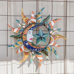 Sun Moon Star Colorful Sun