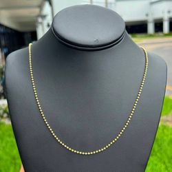 Jewelry 10k solid yellow gold Ball chain necklace 30.00” 2.00mm 6.70g