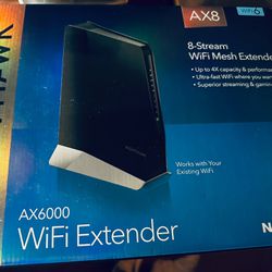 Netgear Nighthawk AX8 8-Stream WiFi 6 Mesh Extender (EAX80-100NAS) 