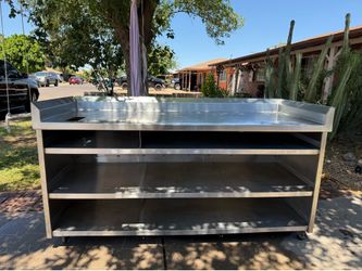 stainless steel table prep