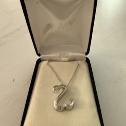 Open Hearts Sterling Silver Necklace $50