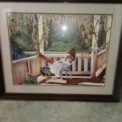 African American Woman Painting 