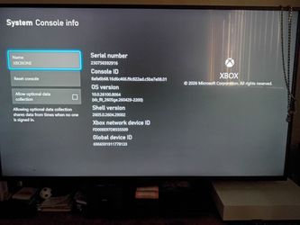 X box os version