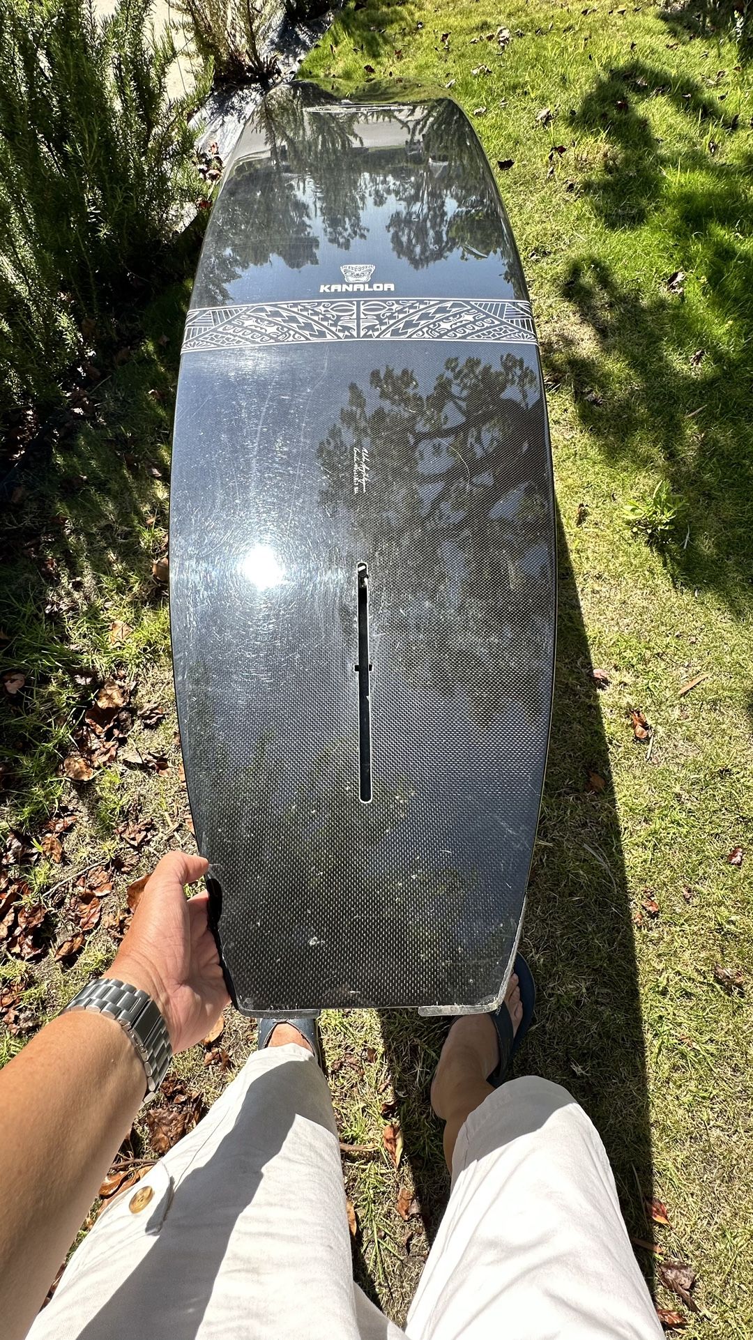 Guy Takayama Longboard Surfboard In Carbon Fiber Excellent Cond