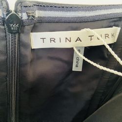 NEW Black Trina Turk strapless black dress. Size 0