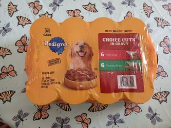 Pedigree Choice Cuts Dog Food,  12 can, NEW