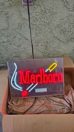 Marlboro neon sign